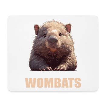 Wombats Wombat - Mousepad (Querformat) - Weiß - Vorne
