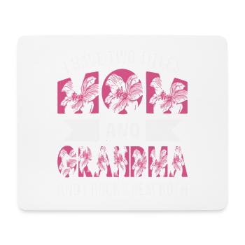 Mama & Oma Lustiger Spruch Oma Muttertag - Mousepad (Querformat) - Weiß - Vorne