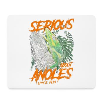 Serious About Cuban Knight Anoles Since 1939 - Mouse Pad (horizontal) - white - Front