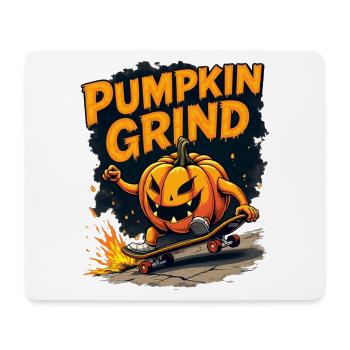 Pumpkin Grind Planche à roulettes Kürbis Monster - Tapis de souris (format paysage) - blanc - Devant