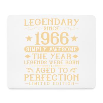 60ème Anniversaire Vintage Vintage 1966 Cadeau - Tapis de souris (format paysage) - blanc - Devant