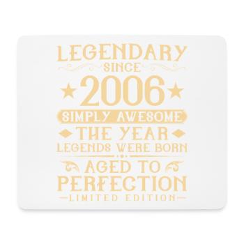 20. Geburtstag Vintage Jahrgang 2006 Geschenk - Mousepad (Querformat) - Weiß - Vorne
