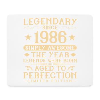 40. Geburtstag Vintage Jahrgang 1986 Geschenk - Mousepad (Querformat) - Weiß - Vorne