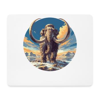 Mammuts Mammut - Mousepad (Querformat) - Weiß - Vorne