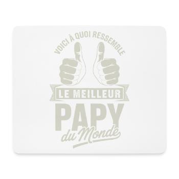 So sieht der beste Opa der Welt aus - Mousepad (Querformat) - Weiß - Vorne
