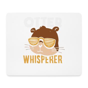 Sea Otter Whisperer - Mouse Pad (horizontal) - white - Front
