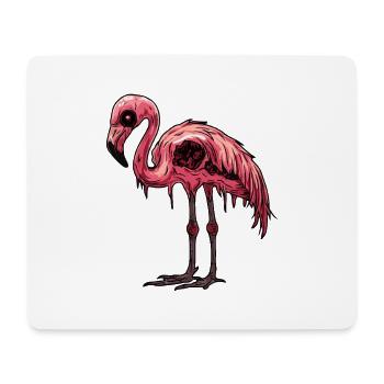 Flamingo Halloween Bande dessinée drôle - Tapis de souris (format paysage) - blanc - Devant