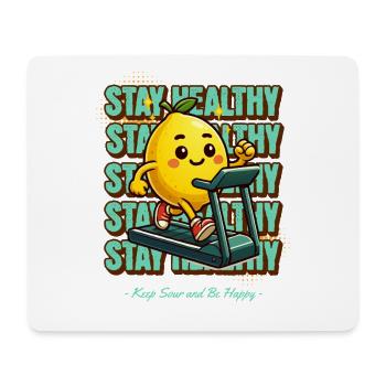 Limonade Lemonade Zitronen Design Stay Healthy - Mousepad (Querformat) - Weiß - Vorne