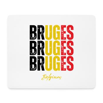 Bruges Belgique, mémoire de Bruges - Tapis de souris (format paysage) - blanc - Devant