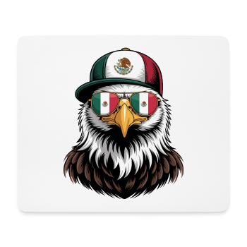 Lunettes de soleil rétro Mexican Eagle - Tapis de souris (format paysage) - blanc - Devant