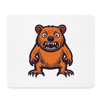 Biber Halloween Comic Lustig - Mousepad (Querformat) - Weiß - Vorne