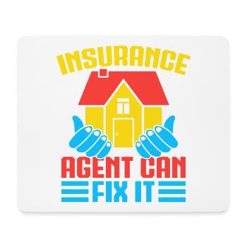 Insurance Agent Can Fix It Funny Insurance Broker - Mouse Pad (horizontal) - white - Front