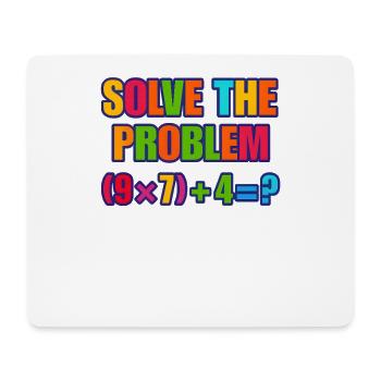 67 Meme, résoudre le problème mathématique puzzle - Tapis de souris (format paysage) - blanc - Devant