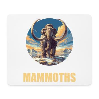 Mammuts Mammut - Mousepad (Querformat) - Weiß - Vorne