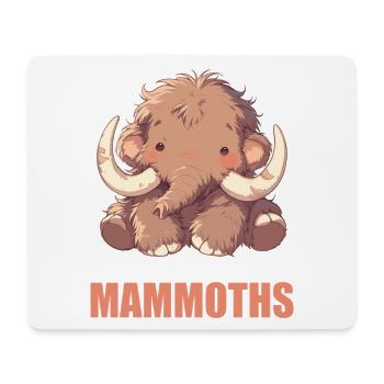 Mammuts Mammut - Mousepad (Querformat) - Weiß - Vorne