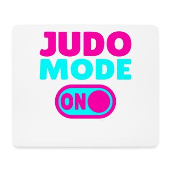 Judo Mode ON – Stärke, Disziplin & Kampfgeist - Mousepad (Querformat) - Weiß - Vorne
