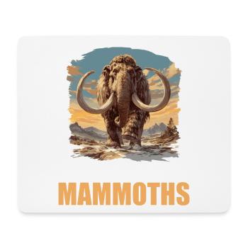 Mammuts Mammut - Mousepad (Querformat) - Weiß - Vorne