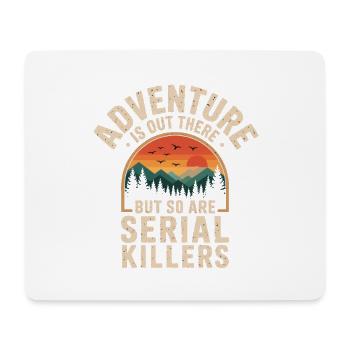 L’aventure est là-bas Tueurs en série True Crime - Tapis de souris (format paysage) - blanc - Devant