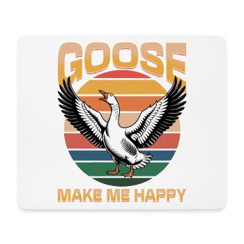 Funny Bird Goose - Mousepad (Querformat) - Weiß - Vorne