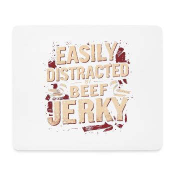 Beef Jerky Dried Meat Biltong Pemmican - Mouse Pad (horizontal) - white - Front