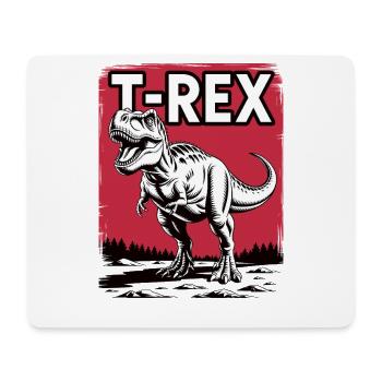 T-Rex Rotlandschaft Grafik - Mousepad (Querformat) - Weiß - Vorne
