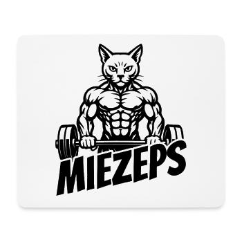 Miezeps - Muskelkater - Katze - Spruch - Mousepad (Querformat) - Weiß - Vorne