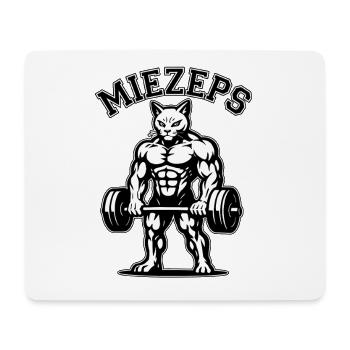 Miezeps - Muskelkater - Katze - Spruch - Mousepad (Querformat) - Weiß - Vorne