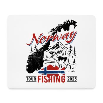Norway Fishing Tour 2025 - Angler Gift - Mouse Pad (horizontal) - white - Front