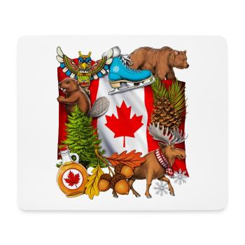 Fierté Canada - Tapis de souris (format paysage) - blanc - Devant