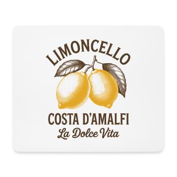 Limoncello Costa d’Amalfi La Dolce Vita - Tapis de souris (format paysage) - blanc - Devant
