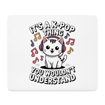 K-Pop Chose Drôle Corée Musique Anime - Tapis de souris (format paysage) - blanc - Devant