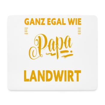 Papa Landwirt  - Mousepad (Querformat) - Weiß - Vorne