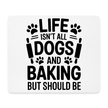 Pâtisserie Dire Chiens Drôle Pâtisserie Cadeau - Tapis de souris (format paysage) - blanc - Devant
