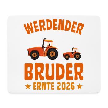 Werdender BRUDER Ernte 2026 Traktor - Mousepad (Querformat) - Weiß - Vorne