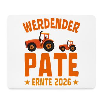 Werdender Pate Ernte 2026 - Mousepad (Querformat) - Weiß - Vorne