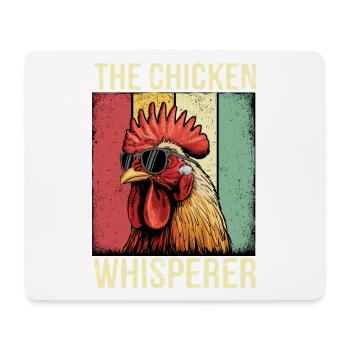 Le thé rétro Chicken Whisperer - Tapis de souris (format paysage) - blanc - Devant