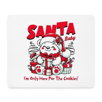 Winterliches Weihnachtsmann Geschenk für Familie - Mousepad (Querformat) - Weiß - Vorne