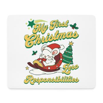 Lustiges Weihnachtsmann Design für Fest der Liebe - Mousepad (Querformat) - Weiß - Vorne