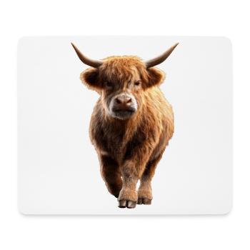 Cow Highland Cow Highland Cattle Cattle Farm Cows - Mouse Pad (horizontal) - white - Front