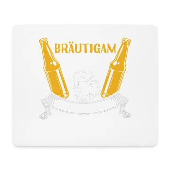 JGA Team Bräutigam Junggesellenabschied - Mousepad (Querformat) - Weiß - Vorne