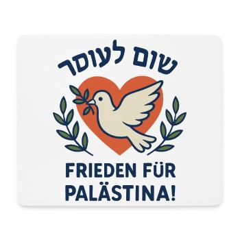 Frieden für Palästina - Mousepad (Querformat) - Weiß - Vorne