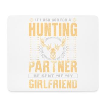 Hunter Gifts Hunting Hunting Hunter Exam - Mouse Pad (horizontal) - white - Front