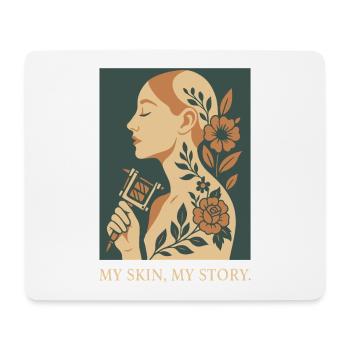 Tattoo Skin Story Story - Mouse Pad (horizontal) - white - Front