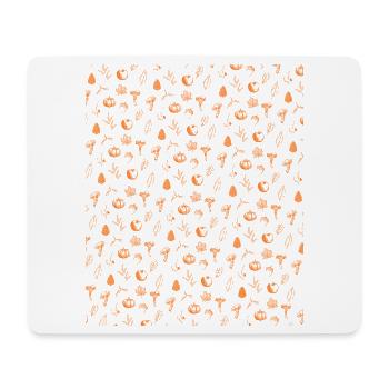 Autumn Harvest Pattern - Cozy Fall Season - Mouse Pad (horizontal) - white - Front