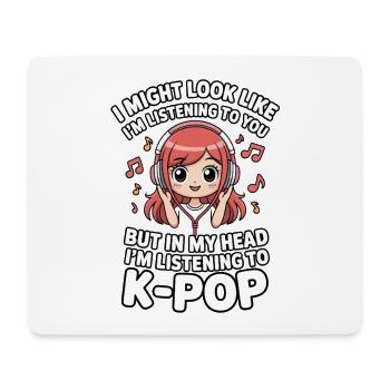 K-Pop Drôle Corée Musique Anime - Tapis de souris (format paysage) - blanc - Devant