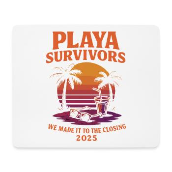 Playa Survivors Mallorca Fermeture 2025 - Tapis de souris (format paysage) - blanc - Devant