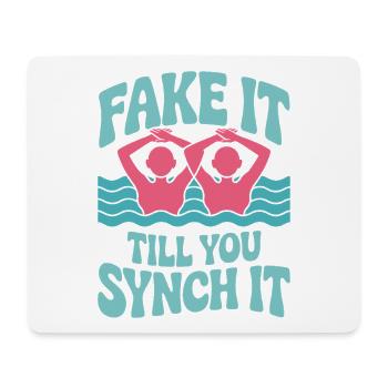 Synchronschwimmen Kunstschwimmen Wassersport - Mousepad (Querformat) - Weiß - Vorne