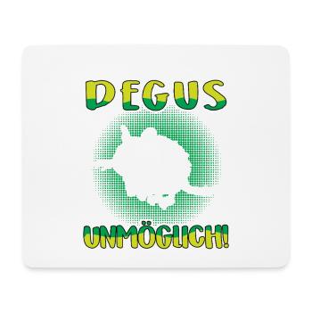 Leben ohne Degu Gewöhnlicher Degu - Mousepad (Querformat) - Weiß - Vorne