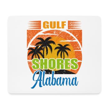 Vacances en famille à la plage de Gulf Shores en Alabama - Tapis de souris (format paysage) - blanc - Devant