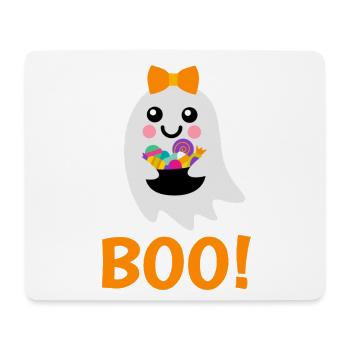 Ghost Boo! with sweets tour for your children - Mouse Pad (horizontal) - white - Front